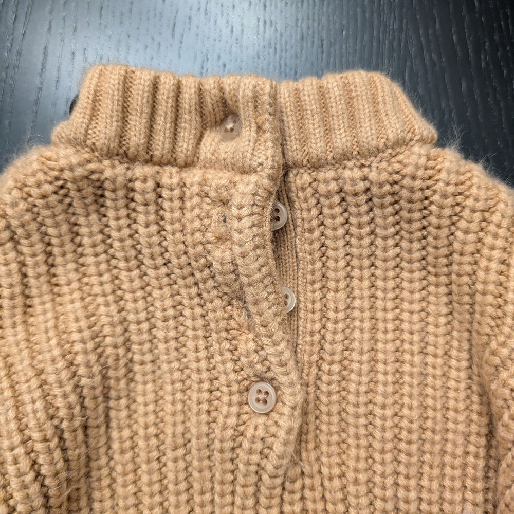 Janie and Jack Camel Cable Knit Sweater - Picture 8 of 9